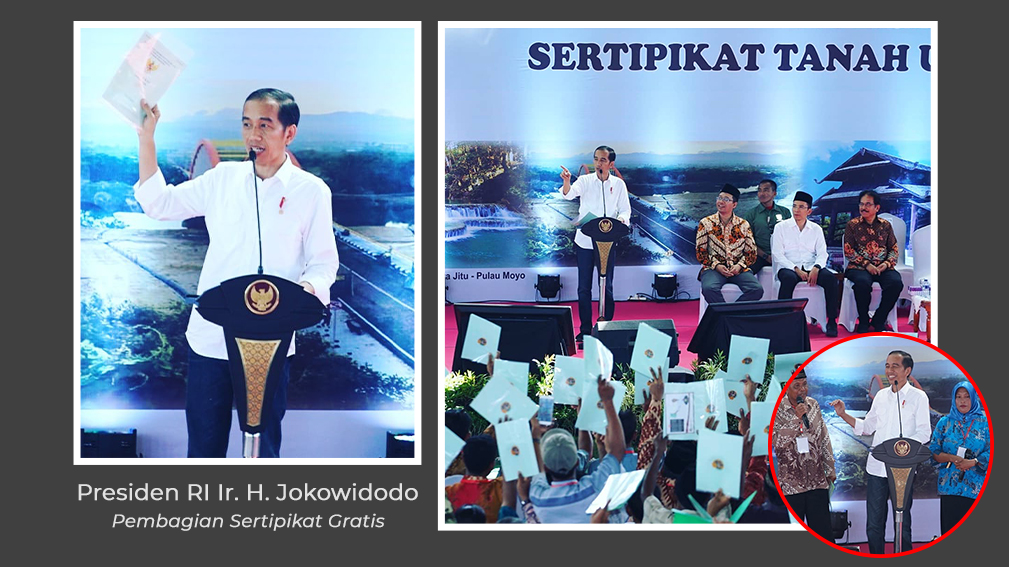 Pembagian Sertifikat Tanah Jokowi